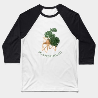 Plantaholic Monstera Illustration Baseball T-Shirt